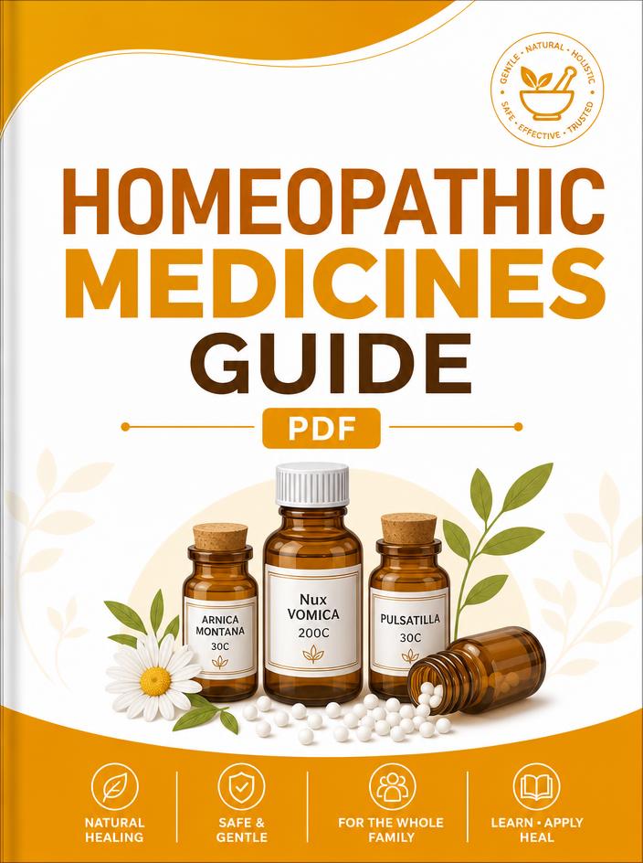 Homeopathic Medicines Guide PDF cover